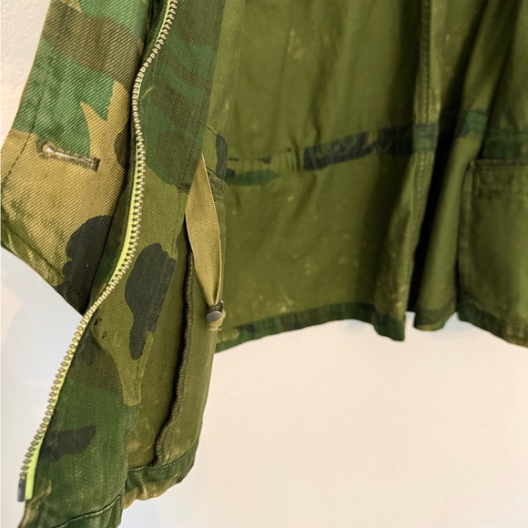 Free People Seize The Day Camo Jacket Womens Size M Military Utility Camouflage - Picture 9 of 11